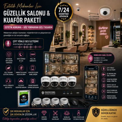 Güzellik Salonu & Kuaför Paketi (Estetik Koruma - Göz Yormayan Gizli Tasarım)